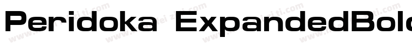 Peridoka ExpandedBold字体转换
